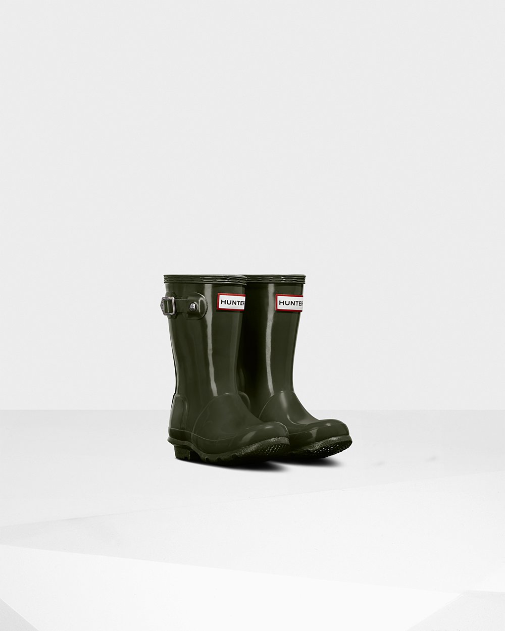 Galochas Hunter Criança Verde Escuro Oliva - Original Little Gloss - 93VUGWKNM